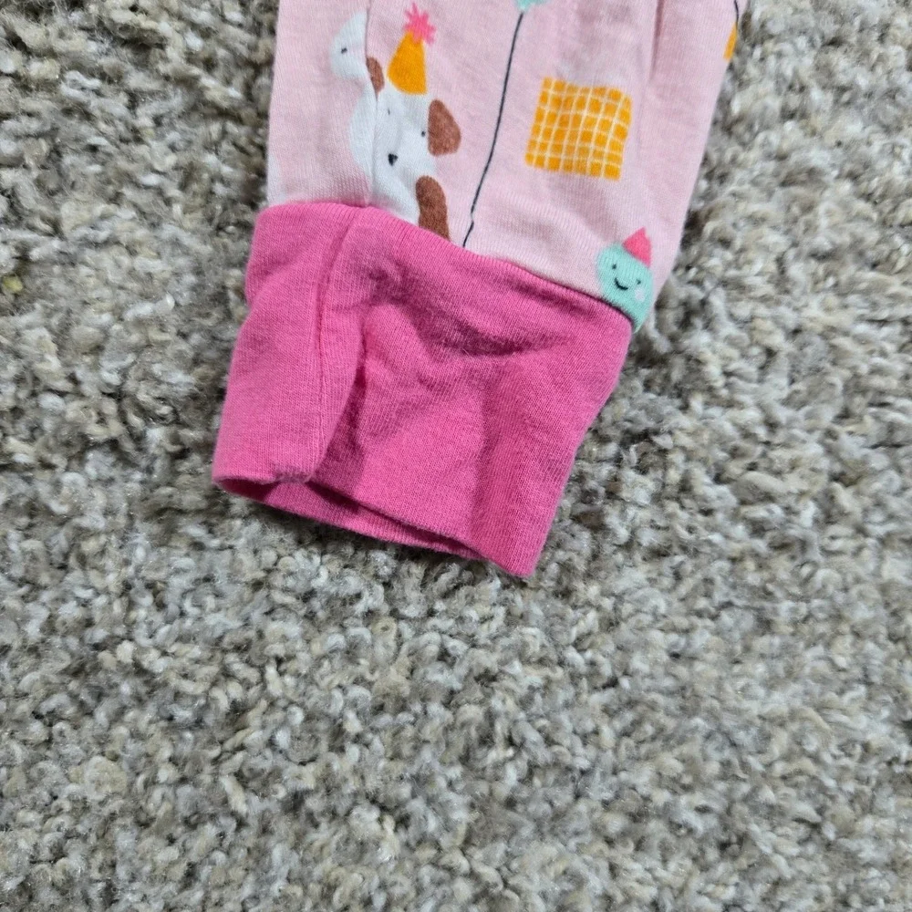 Little Sleepies Pink Party Animals 2pc Pajama Set - Size‎ 18-24M